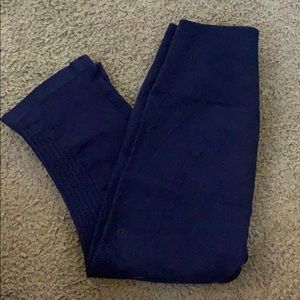 Lululemon Cropped Seamless Royal Blue Leggings